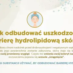 Ilustracja z pytaniem "Jak odbudować uszkodzoną barierę hydrolipidową skóry?". Skóra z zaburzoną barierą staje się bezbronna.