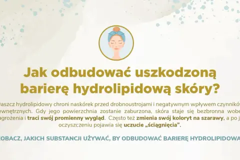Ilustracja z pytaniem "Jak odbudować uszkodzoną barierę hydrolipidową skóry?". Skóra z zaburzoną barierą staje się bezbronna.