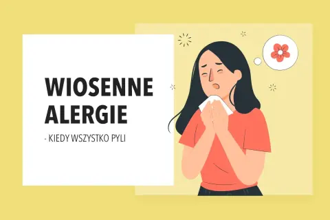 Kiedy wszystko kwitnie, wiosenne alergie dają się we znaki. Kobieta kicha, myśląc o kwiecie.