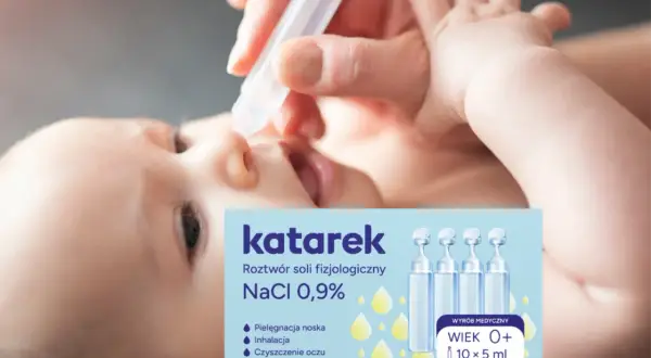 Sól fizjologiczna do nosa dla niemowląt. Katarek NaCl 0,9% do pielęgnacji noska, inhalacji, oczu i ran.