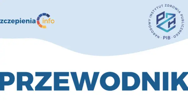Przewodnik po szczepieniach, w tym mmr szczepionka. Logo Narodowego Instytutu Zdrowia Publicznego.