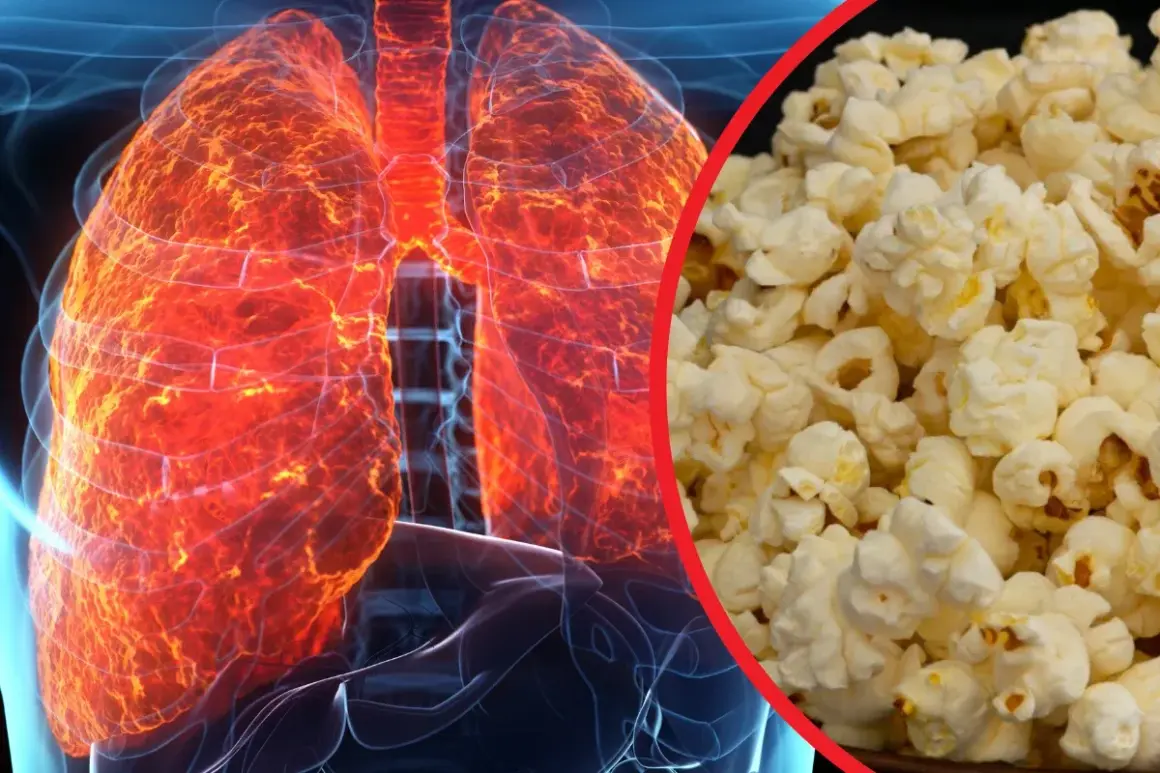 Płuca jak popcorn, czerwone i gorące, obok chrupiącej przekąski.