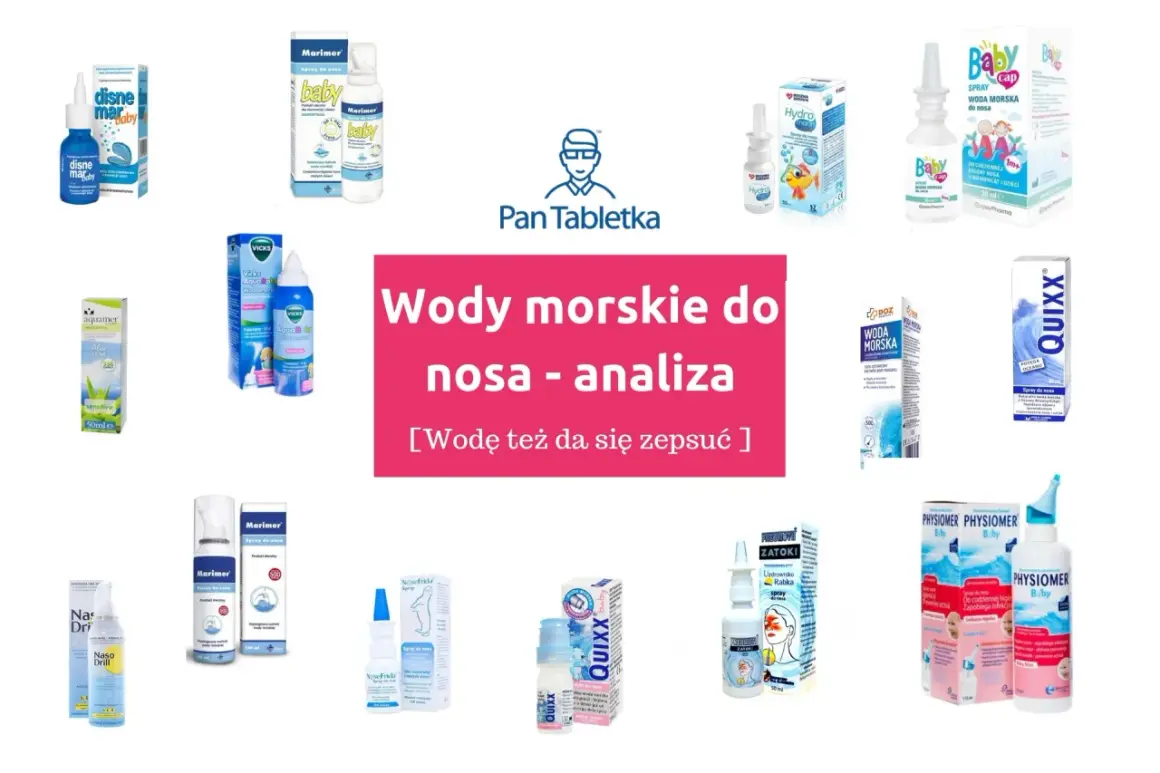 Wody morskie do nosa: izotoniczna a hipertoniczna. Analiza produktów, które pomagają w higienie nosa.