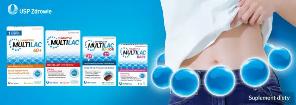 Synbiotyk a probiotyk: MultiLac dla całej rodziny – od 60+ po maluchy. Dbaj o swój mikrobiom.